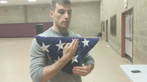 Military Funeral Honors training (flag check) PAARNG June 2018