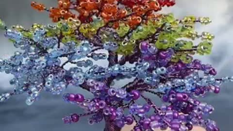 Beautiful beaded 🌴 tree ideas