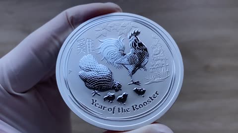 Lunar Year of the Rooster Perth 2oz Silver Coin