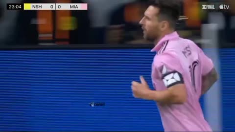 Crazy goal Messi inter Miami vs nav