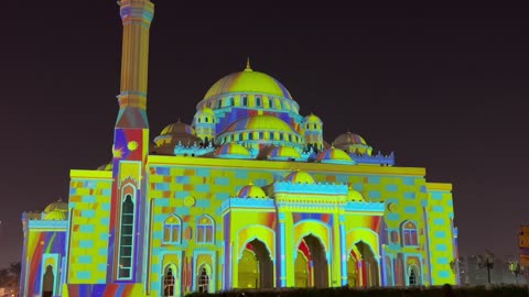 Sharjah Light Show 2023, Al Noor Masjid