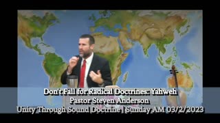 Don't fall for Radical Doctrines: Yahweh | Pastor Steven Anderson