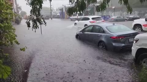 Street flooding in Brooklyn