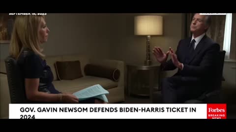 Gavin Newsom asked point blank: Is kamla Harris ' The best person to be on the ticket' with Biden?