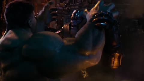 Hulk vs Thonos Spaceship Fight scene 🍿