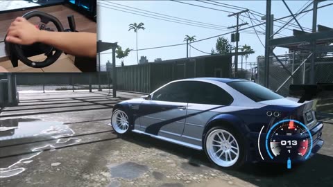 Rebuilding BMW M3 E46 (Most Wanted) - LOGITECH G29 Gameplay