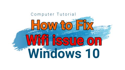 How To Fix wifi is not Connecting and Not Working on my laptop windows 10
