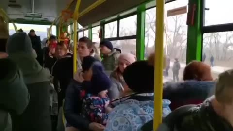 Buses with evacuees left Energodar for Zaporozhye