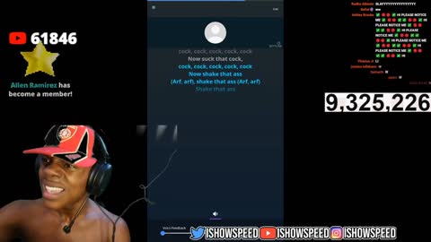 IShowSpeed raps Shake on stream 🤣😭