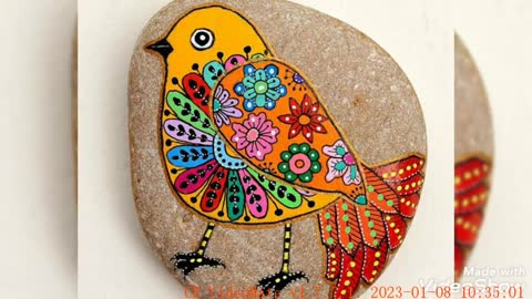 new DIY rock pebble painting ideas