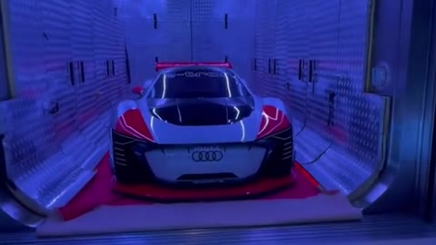 The Audi e-tron Vision Gran Turismo just arrived in the Museum of the Future in Dubai!