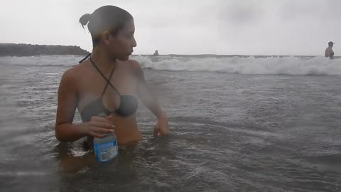 MISS ELY AT CARTAGENA BEACH