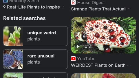 Strange plants
