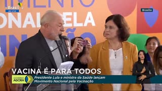 "Não sejam irresponsáveis. Vá tomar vacina", pede Lula