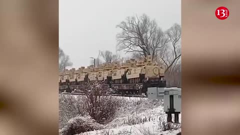 US-made BMP M2A2 "Bradley" combat vehicles SPOTTED IN POLAND