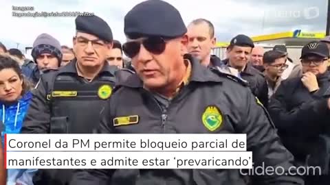 Coronel da PM-PR permite bloqueio parcial de manifestantes e admite estar ‘prevaricando’