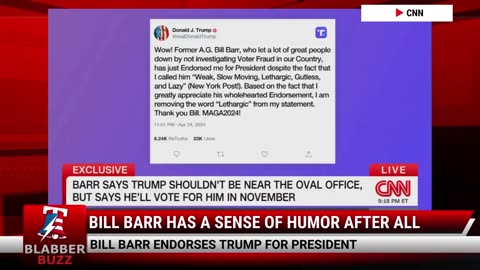 Bill Barr Has A Sense Of Humor After All