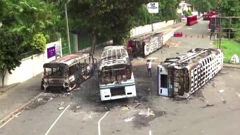 Sri Lanka is collapsing and in mass chaos. No food or fuel left. Military enforcing Martial law