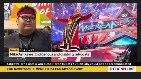 WWE wrestler Cody Rhodes helps fan denied contest tickets over wheelchair CBC News