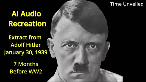 Hitler's Speech On January 30, 1939