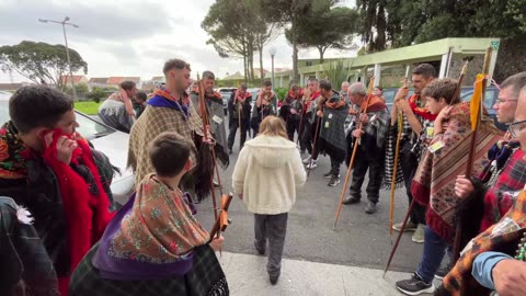 LIVE Rancho de Romeiros das Calhetas Passagem Igreja Casa de Saude, Arrifes Ponta Delgada 22.02.2024