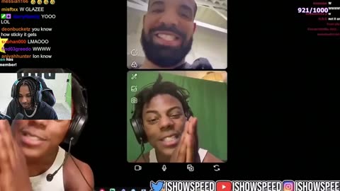 DDG reacts to ishowspeed talking to drake on ig live