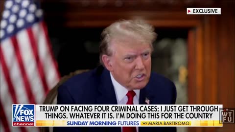 President Trump: I'm doing this for the country, anytime I get indicted.