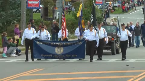 East Fishkill Community Day Parade: Manny Bacon Post Marching