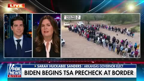 Sarah Huckabee Sanders ready to fight border crisis, can't 'count on' Biden admin