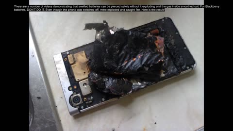 Don't Pierce Blackberry Batteries!