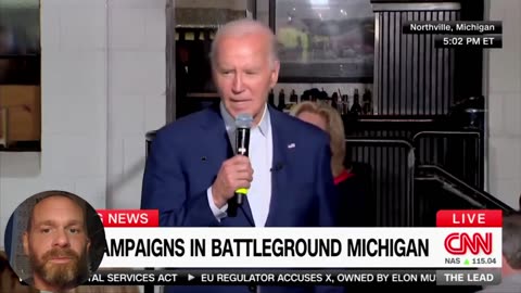 Biden, dazed and confused, starts rambling incoherently, lies over and over