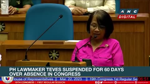 PH House votes to suspend Rep. Teves for 60 days over continued absence