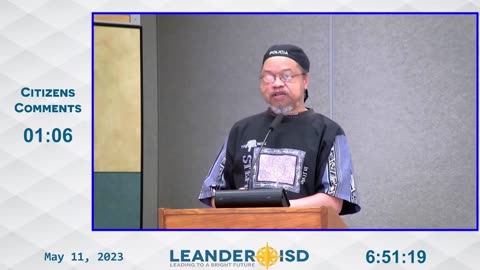 "Taxation" Leander Father's Public Comment - Leander ISD Board Meeting (05-11-2023)
