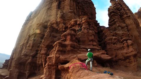 Rock Climbing in Castle Valley, Utah in