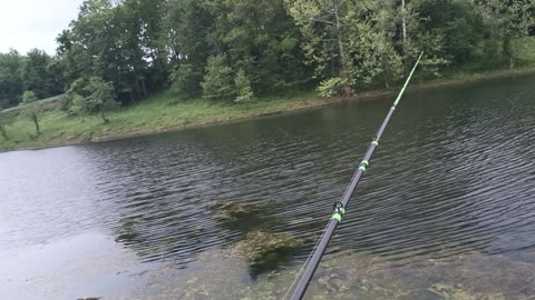 Fishing at Pertle Springs Lake