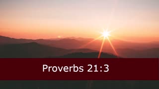 One Minute Proverbs 21 Devotional -- February 21, 2023