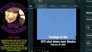 UFO SHOT DOWN OVER ALASKA FEB 10TH, 2023, WHAT FACEBOOK & YOUTUBE IS CENSORING!!!