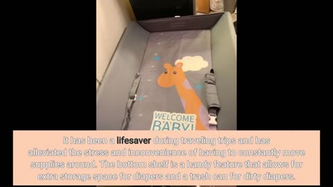 See Feedback: EGREE Baby Changing Table Portable Folding Diaper Changing Station with Wheels, A...