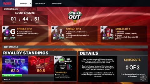 Strike Out Event NBA 2k24 next gen Ps5