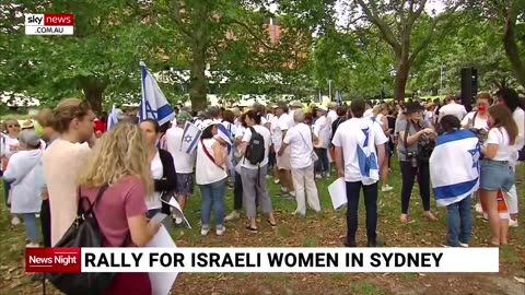 Rally for Israeli women held in Sydney