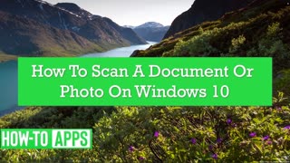 Scan A Document On Windows 10