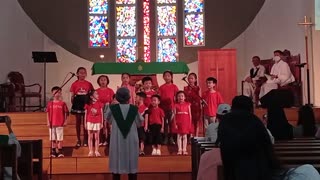 Children singing