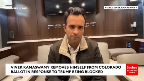 Vivek Ramaswamy Removes Himself From Colorado Ballot In Solidarity With Trump