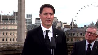 Trudeau calls Ukraine mass graves Russian 'war crimes'