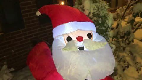 December 16, 2019 - Santa Struggles in the Snow & Santa Bounces Back (Sort Of)