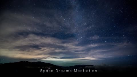 Relaxing Music for Sleep - Display of a star filled night. Links to the sources in description