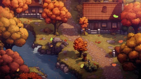 Autumnal Serenity: A 32-Bit RPG Inspired Lofi Journey || Ambient Music