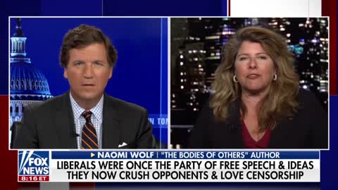 Naomi Wolf 'Censorship is the Hallmark of the Modern Left'.