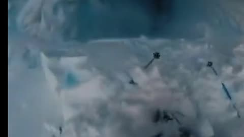 Watch as a Skier falling into a Glacier WOW 😮!!