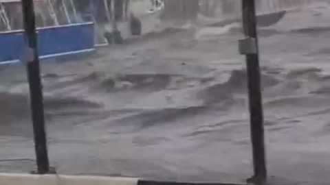As video shows storm surge caused by Hurricane Beryl in St. George's, Grenada.
